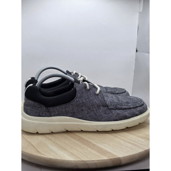 Womens Size 10 Sperry Women's Captains Moc Chambray Shoes Black / Cream STS87229 - Picture 3 of 8